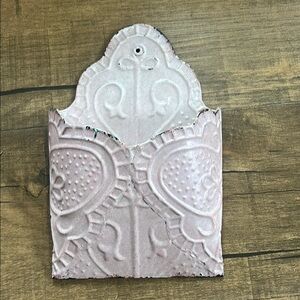 Vintage Pink Wall Pocket